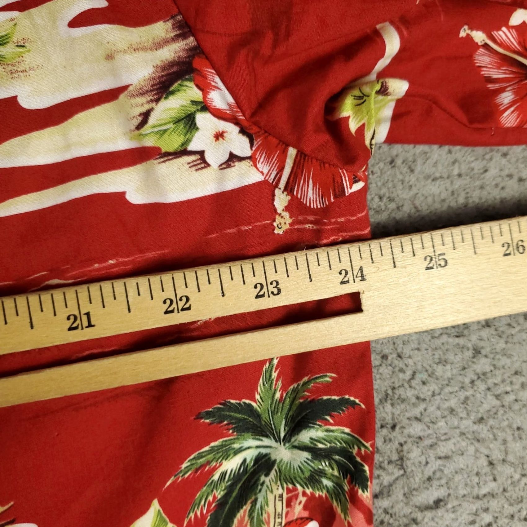 Vintage Ky's Shirt Mens Large Red Hawaiian Button Up Short Sleeve Collared Cotton Size US L / EU 52-54 / 3 - 5 Thumbnail
