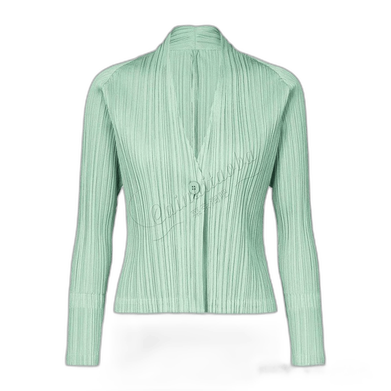 Issey Miyake Issey Miyake Cardigan in Green Cotton-yf Size US M / EU 48-50 / 2 - 1 Thumbnail