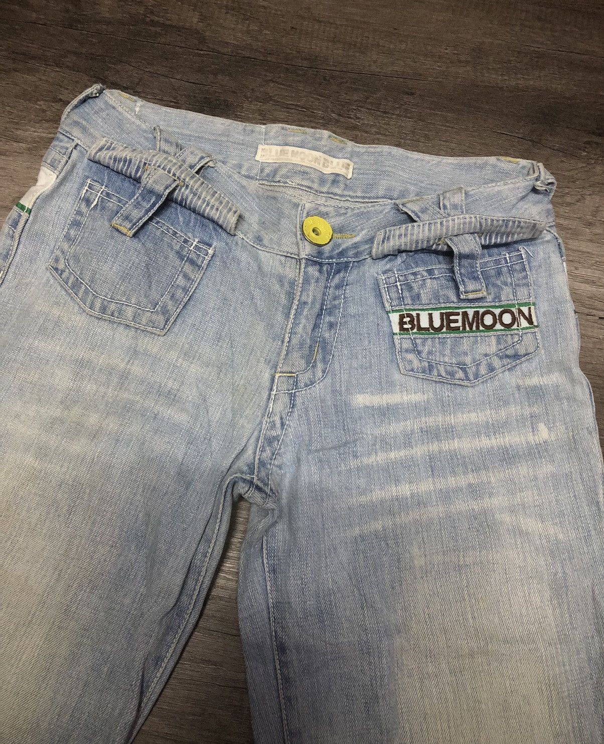 Japanese Brand VINTAGE BLUE MOON BLUE JEANS TEAM HAWAII BMB-93 Size 28" / US 6 / IT 42 - 12 Thumbnail