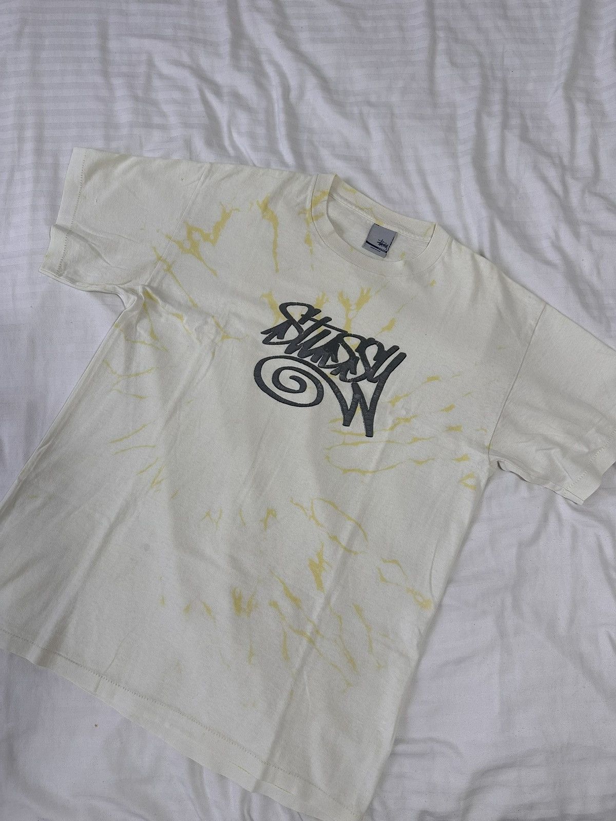 Stussy Vintage Cream Stussy Tee 00’ Very Rare, Made in USA M Size US M / EU 48-50 / 2 - 1 Thumbnail