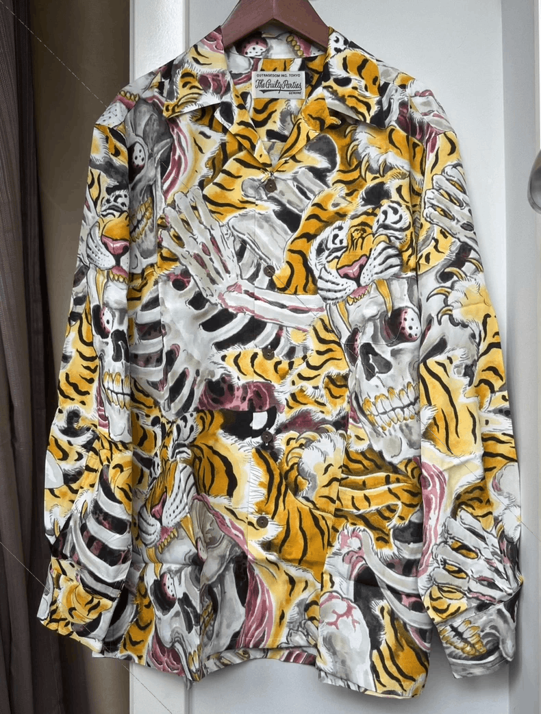 Wacko Maria wacko maria Tiger head skull long sleeve shirt Size US S / EU 44-46 / 1 - 1 Thumbnail