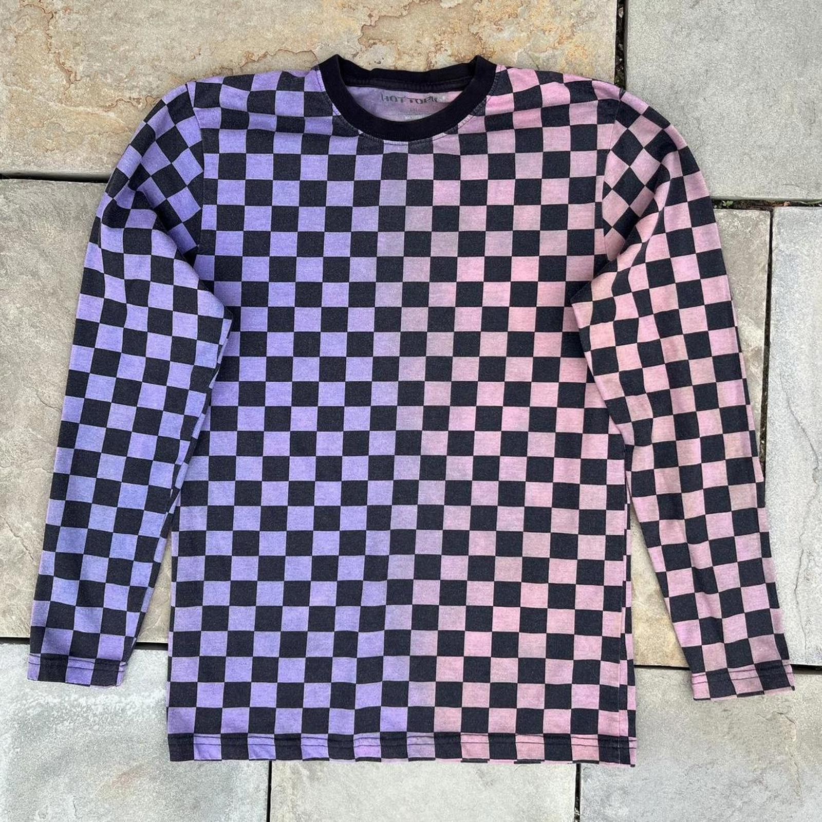 Hot Topic Checker Sunset Fade Reworked Long Sleeve Size US S / EU 44-46 / 1 - 1 Thumbnail
