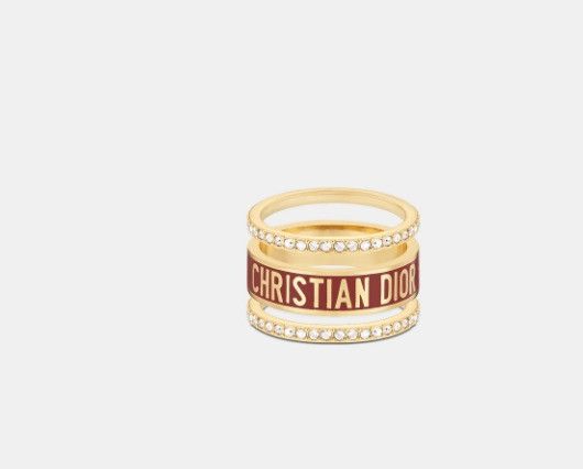 Dior o1w1db11224 Size: OS / Ring Set in Gold & Coral Size ONE SIZE - 2 Thumbnail