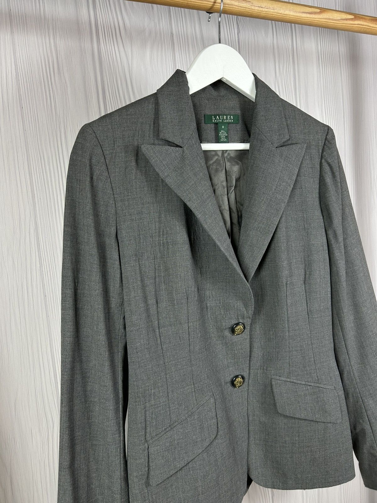 Lauren Ralph Lauren Lauren Ralph Lauren Wool BlazerJacket Horse Button Size 8 Size M / US 6-8 / IT 42-44 - 2 Thumbnail