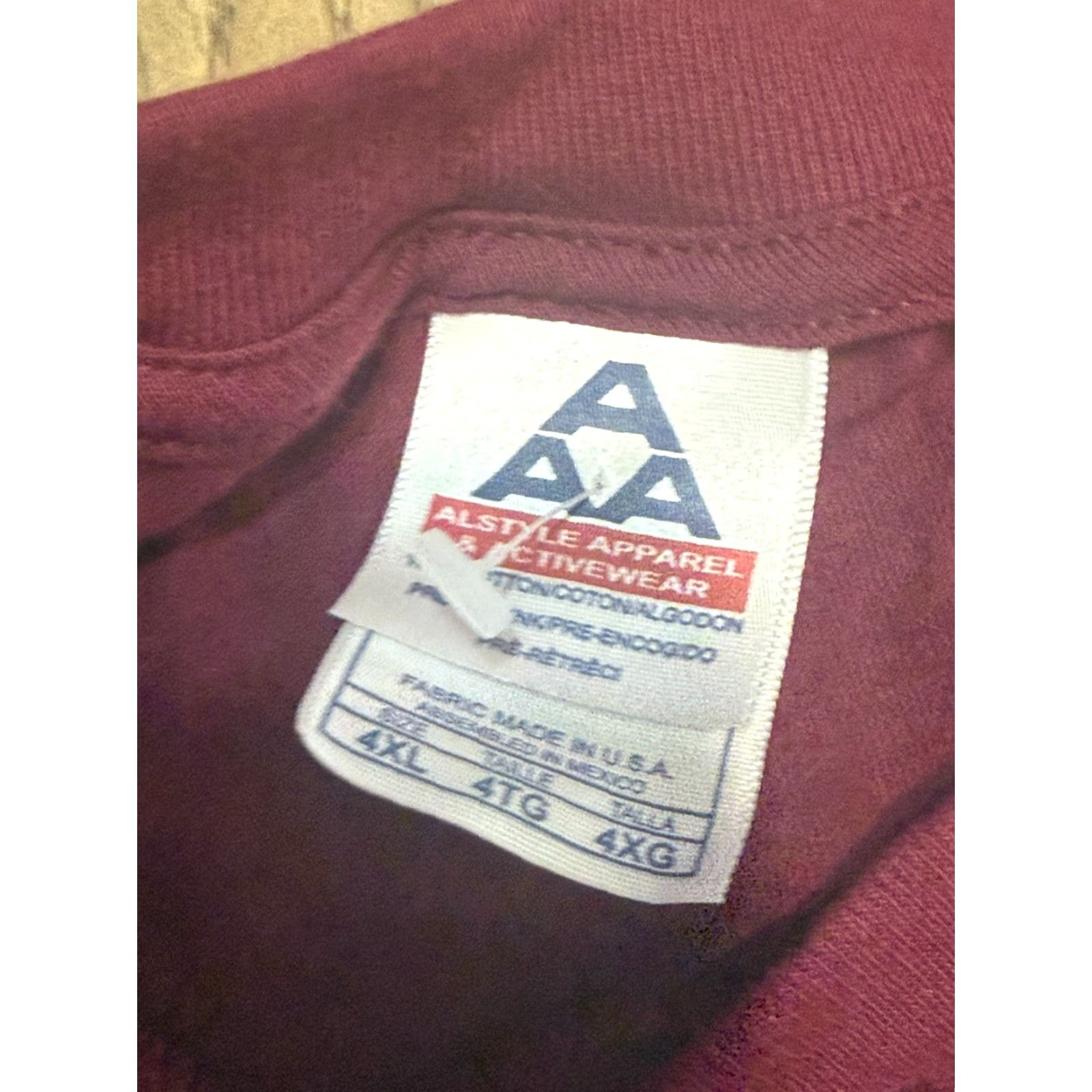 AAA VINTAGE Alstyle Apparel & Activewear Shirts 4XL Maroon American Outdoors Deer Shirt Men 4XL Red Modern Seasonal Women Men Boys Girls Size US XXL / EU 58 / 5 - 5 Thumbnail