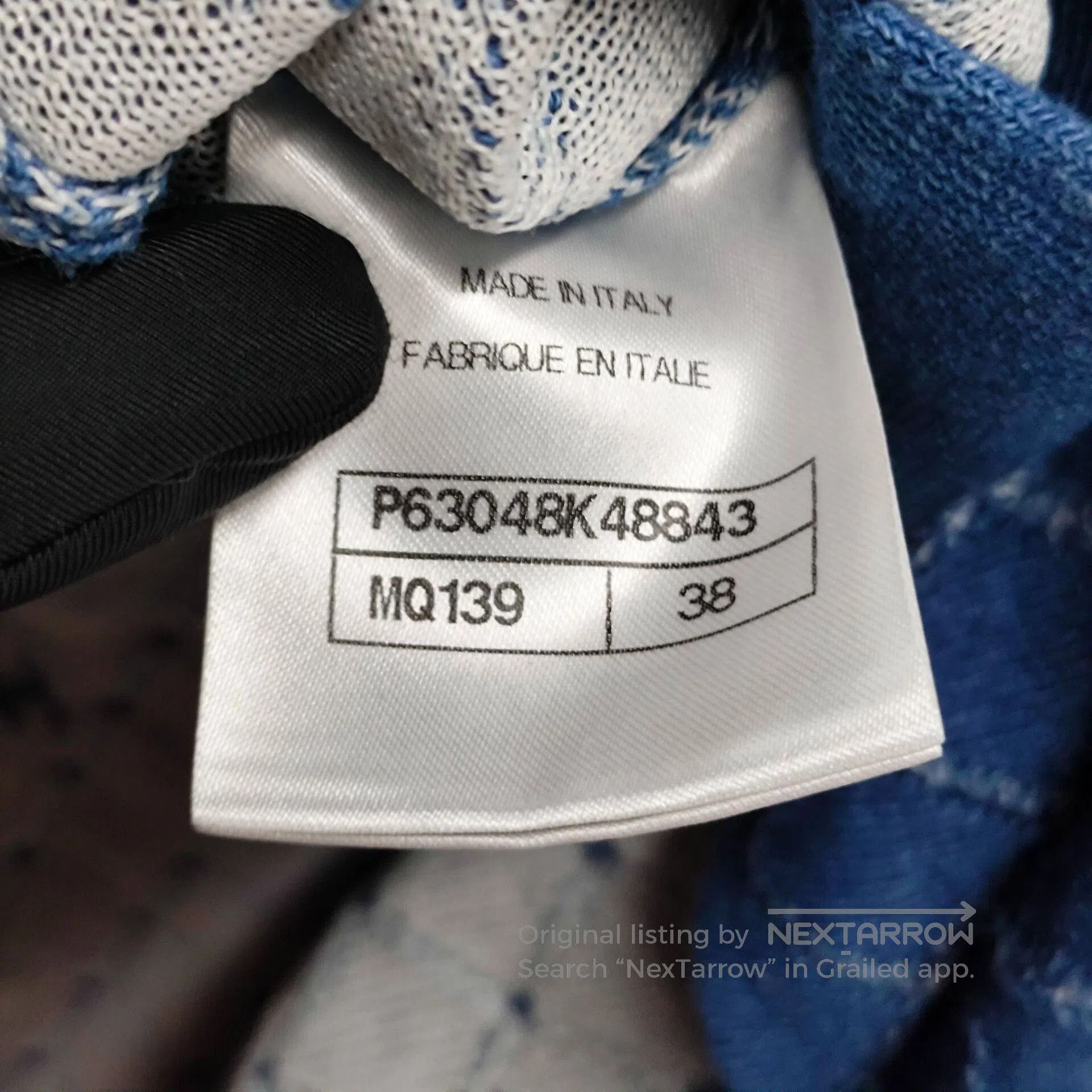 Chanel Chanel Blue CC Quilted Polka Dot Skirt. Size 37" - 6 Thumbnail