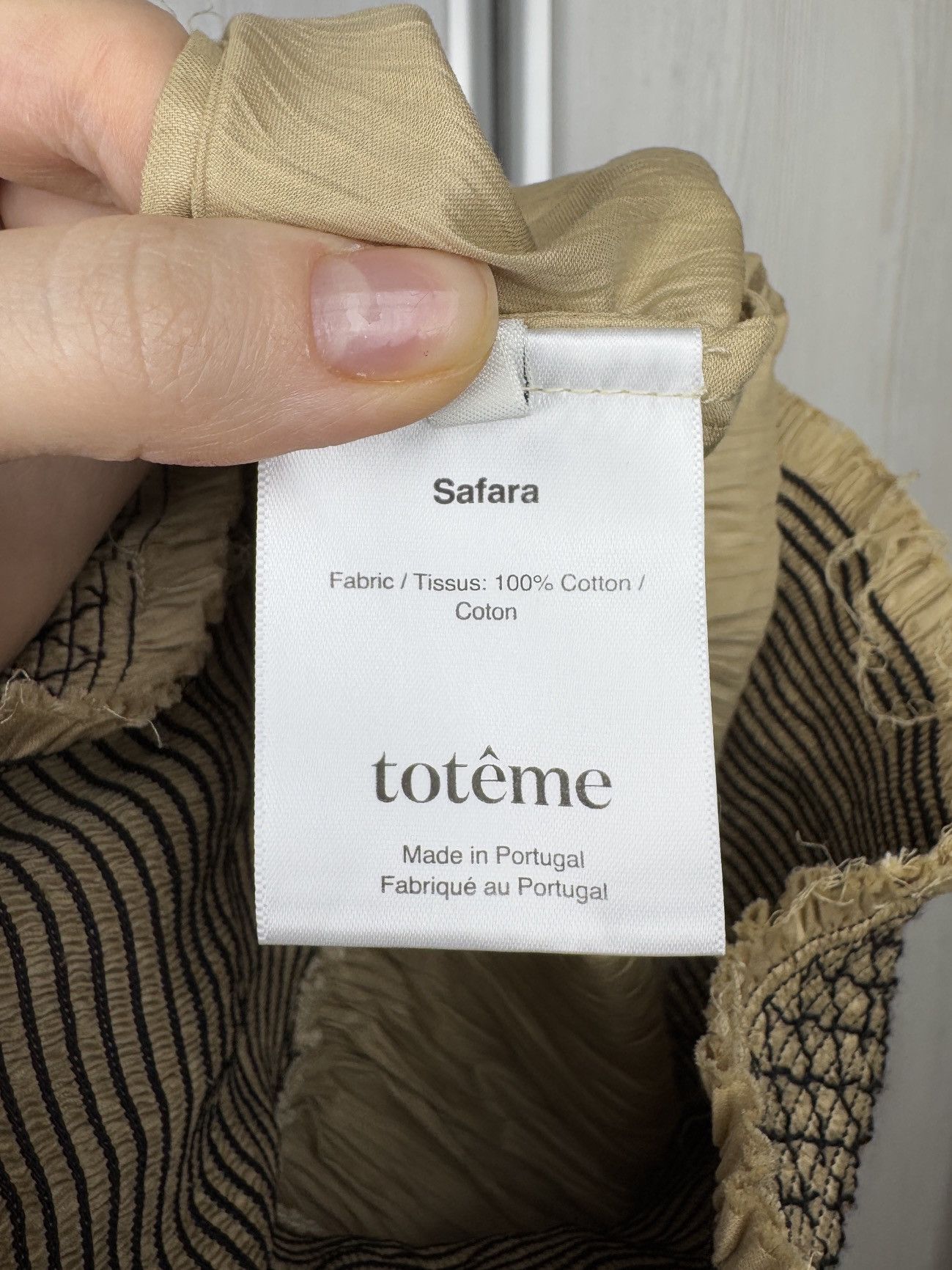 Toteme Toteme Safara Ruched Waist Smock mid length beige skirt Size 27" / US 4 / IT 40 - 10 Thumbnail