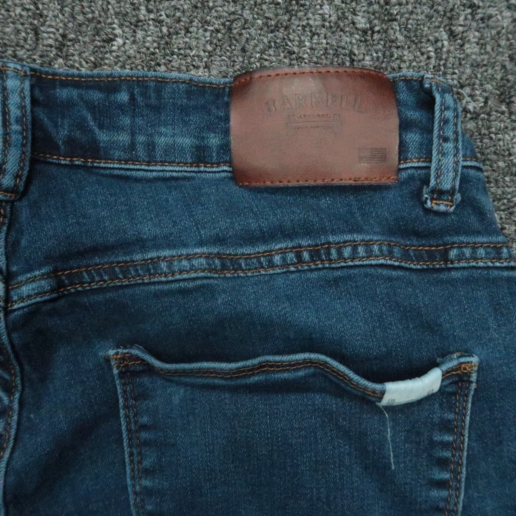 Vintage Barbell Jeans Mens 30x33 Athletic Fit 5 Pocket Medium Wash Blue Stretch Size US 30 / EU 46 - 5 Thumbnail