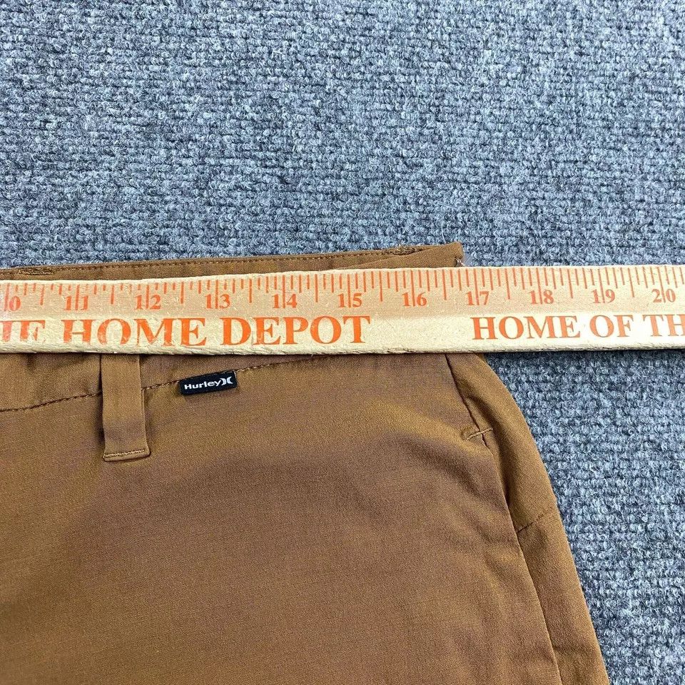 Hurley Hurley Shorts Men's 33 Brown Chino Casual Hook & Eye Size US 33 - 3 Thumbnail