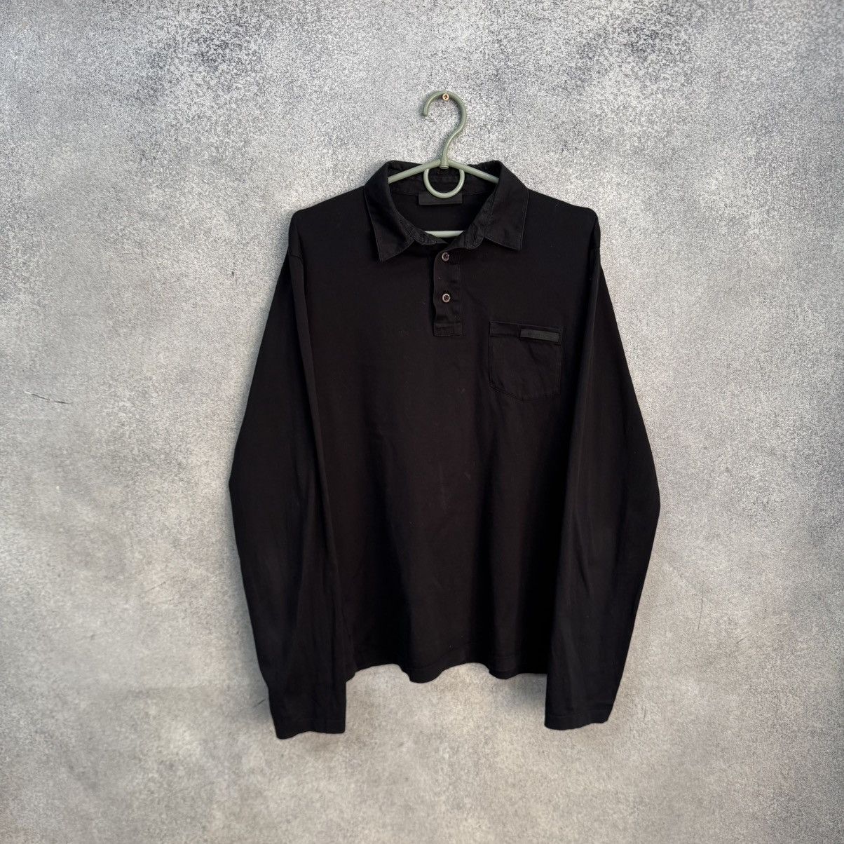Prada Prada Black Logo Long Sleeve Size US L / EU 52-54 / 3 - 1 Thumbnail