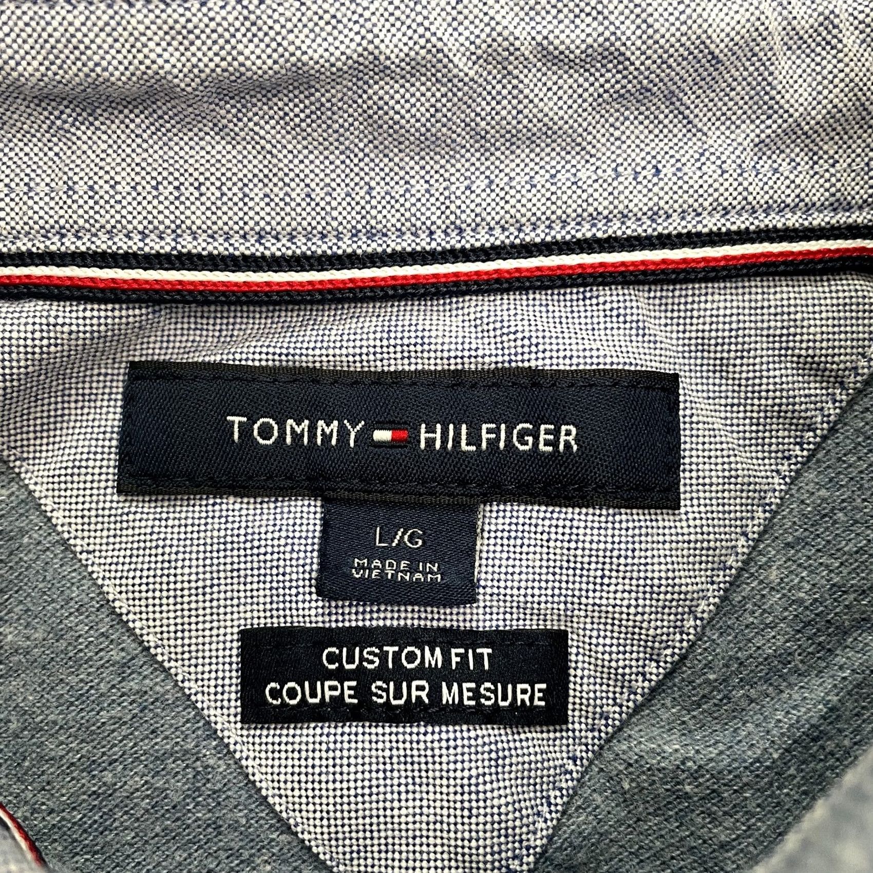 Tommy Hilfiger Tommy Hilfiger Polo Shirt Mens Large Gray Short Sleeve 100% Cotton Regular Fit Button Collar Casual Preppy Golf Tennis Sports Outfit Virginia Size US L / EU 52-54 / 3 - 6 Thumbnail