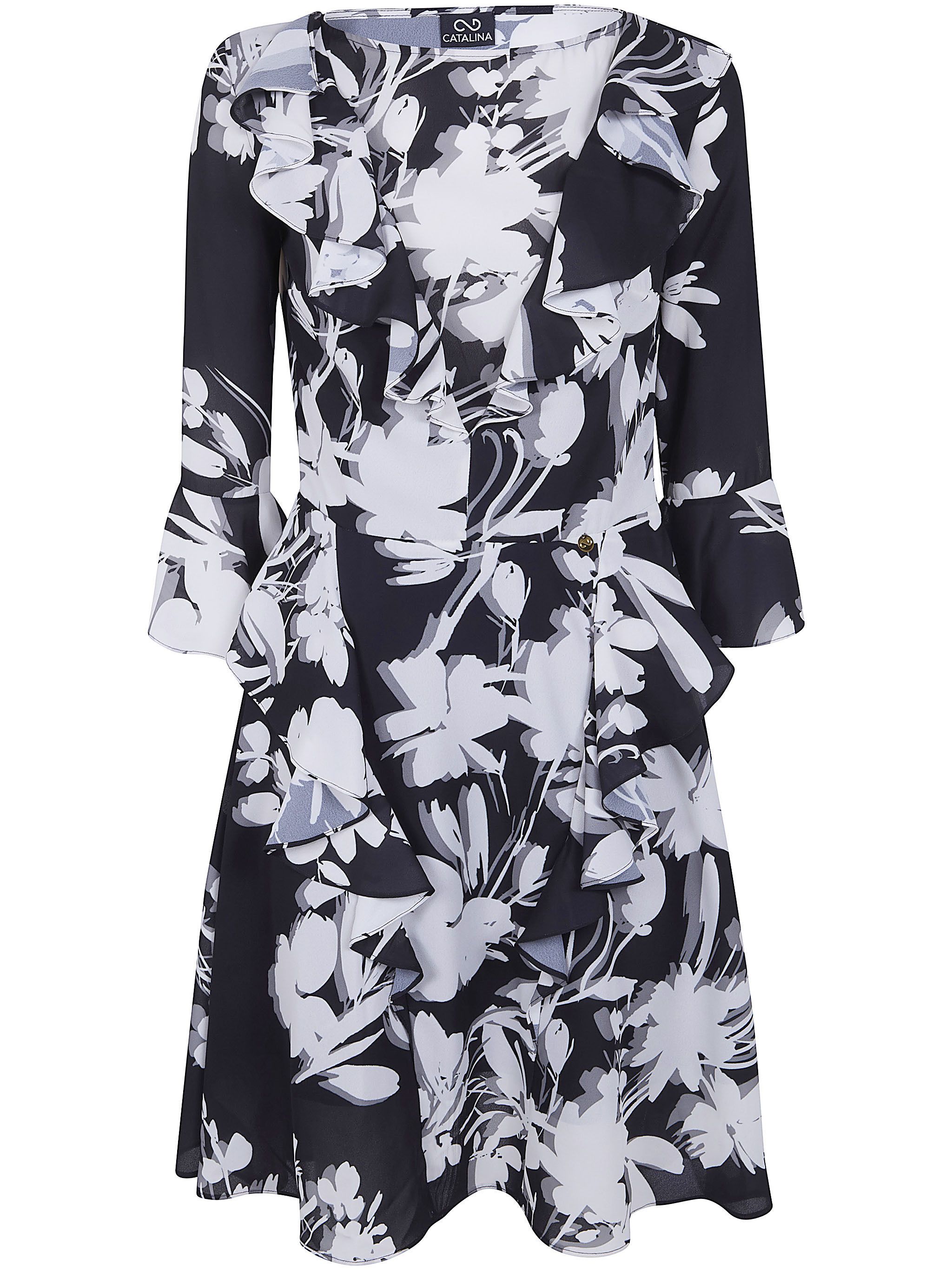 Catalina "EX RHEA" GEORGETTE MINI DRESS" Size L / US 10 / IT 46 - 1 Thumbnail