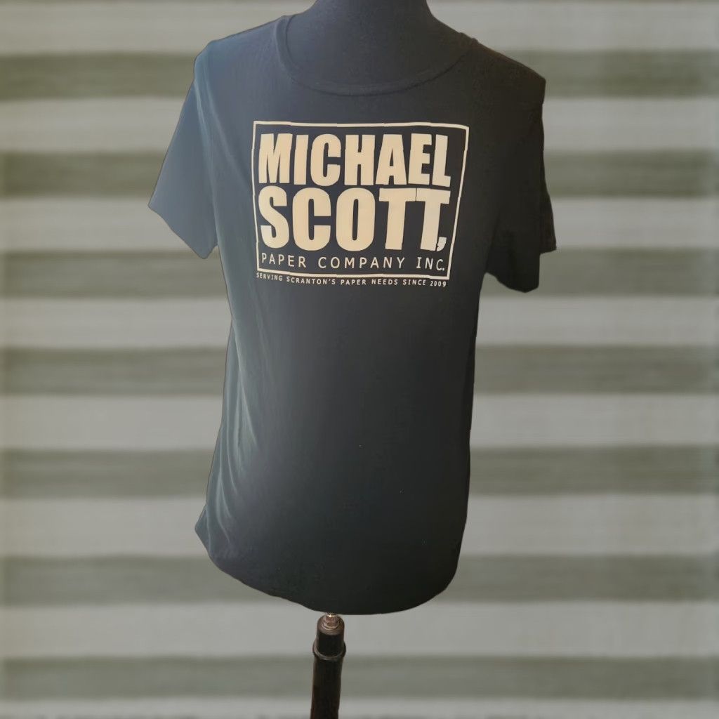 Ripple Junction VINTAGE The Office Michael Scott Paper Company Black T Shirt Size XL Size US XL / EU 56 / 4 - 1 Thumbnail