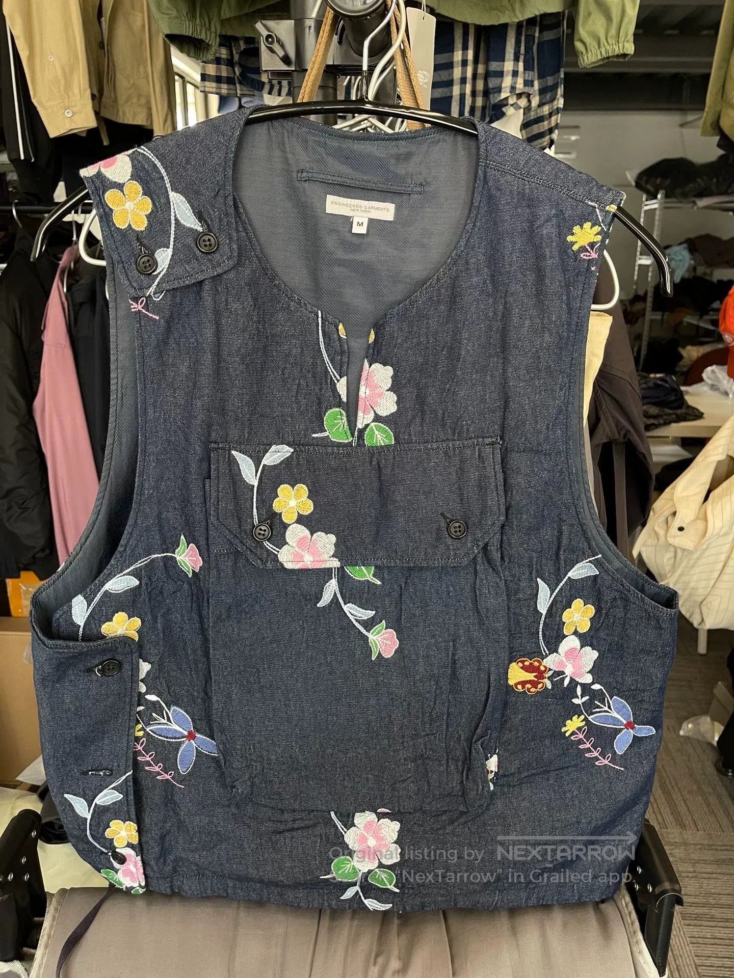 Engineered Garments Engineered Garments Cotton Embroidered Vest. Size M / US 6-8 / IT 42-44 - 1 Thumbnail