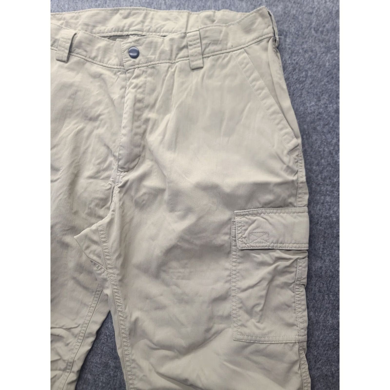 Vintage VINTAGE Duluth Pants Mens 38x30 Cargo Nylon Relaxed Fit Canvas Beige Pockets Logo USA 30 Inseam Straight Size US 38 / EU 54 - 6 Thumbnail