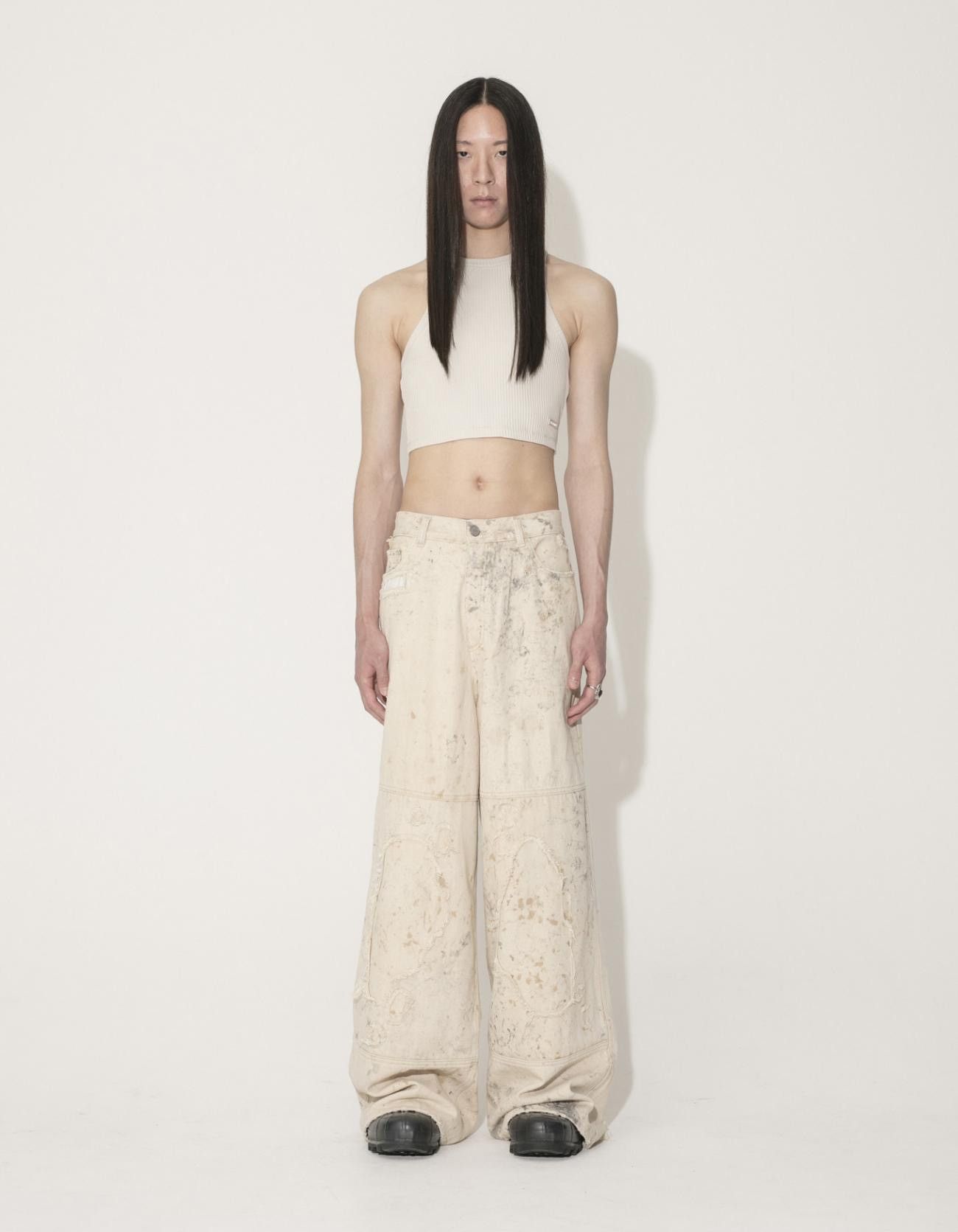 Han Kjobenhavn !DS! SS23 Han Kjobenhavn Light Ribbed Cropped Racer Top Size M / US 6-8 / IT 42-44 - 3 Thumbnail