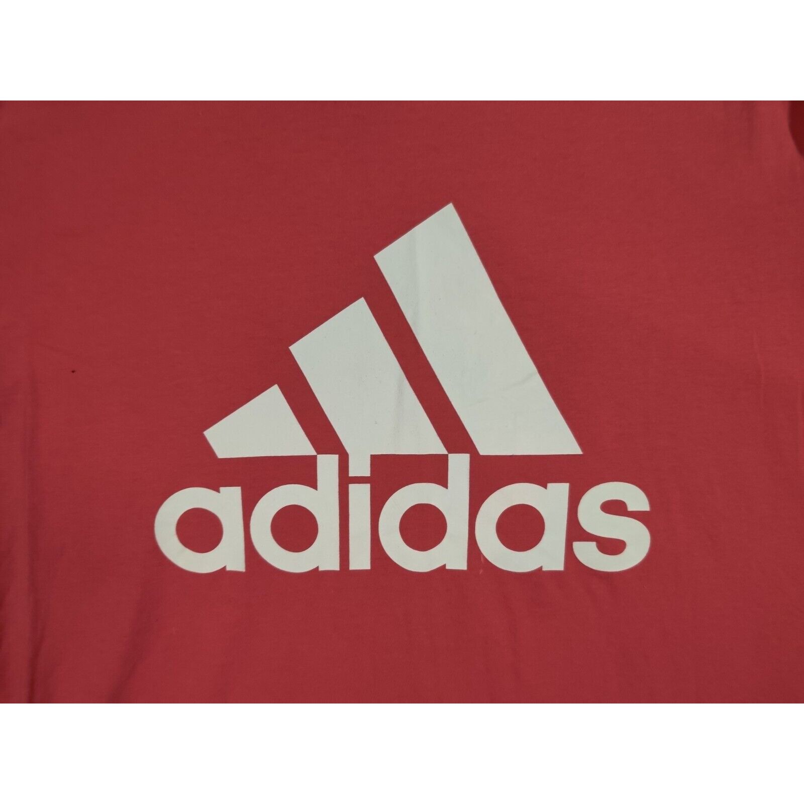 Adidas Adidas Shirt Adult Mens Large Red White 3 Striped Spell Out Size US L / EU 52-54 / 3 - 2 Thumbnail