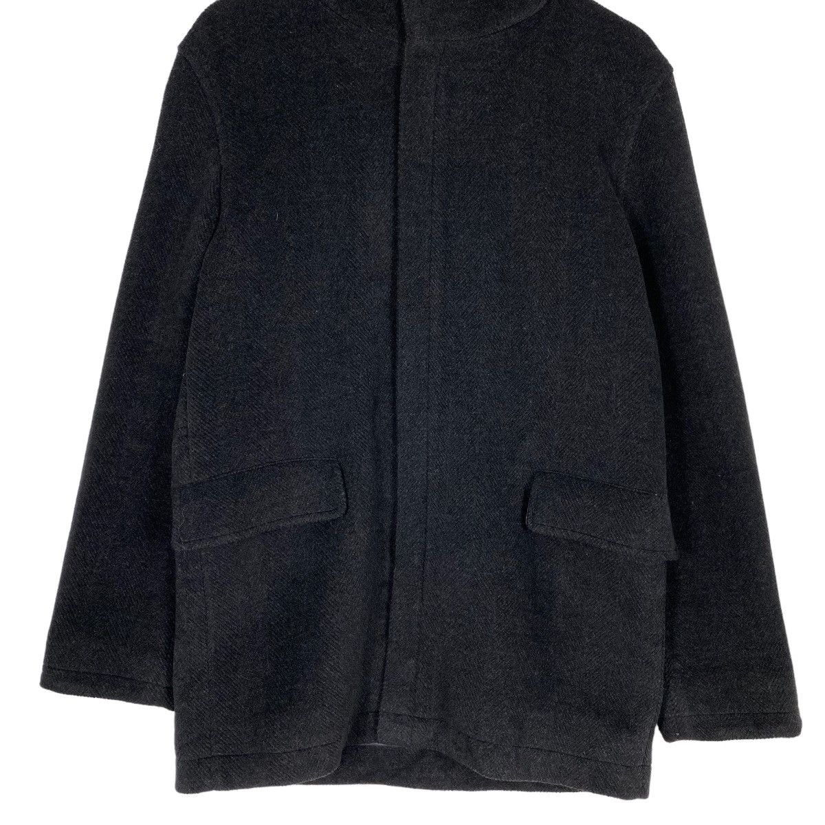 PPFM wool overcoat hoodie