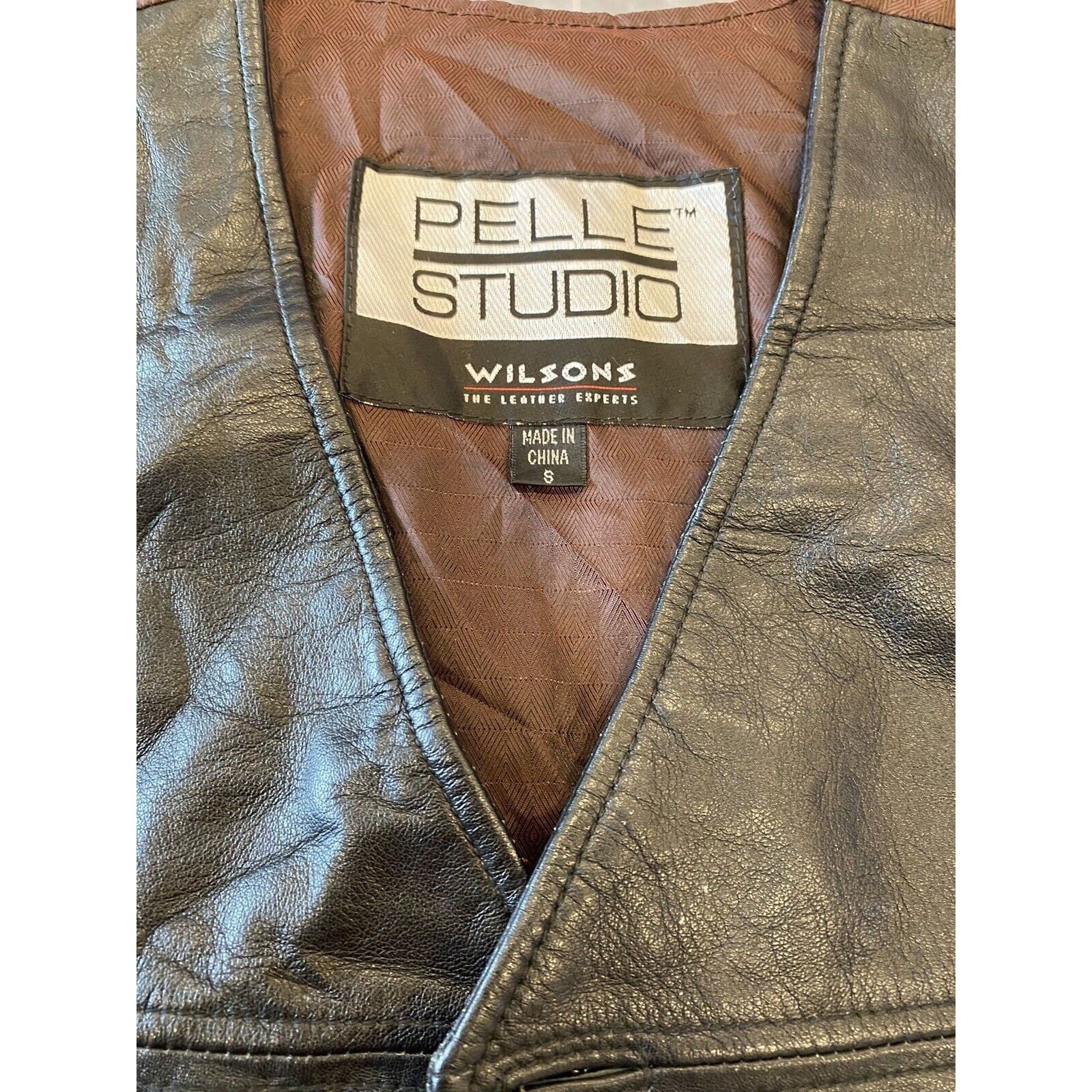 Wilsons Leather Wilsons Leather Black Vest Mens Small Motorcycle MotoBiker Size US S / EU 44-46 / 1 - 3 Thumbnail