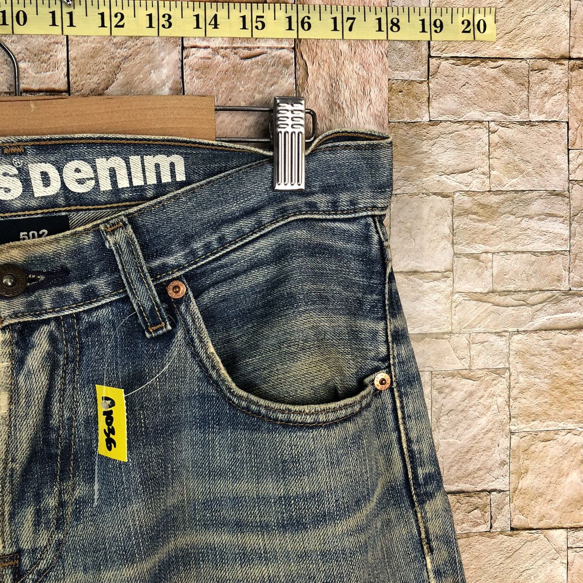Levi's Levis 502 Blue Denim jeans Pants #A1036 Size US 31 - 9 Thumbnail