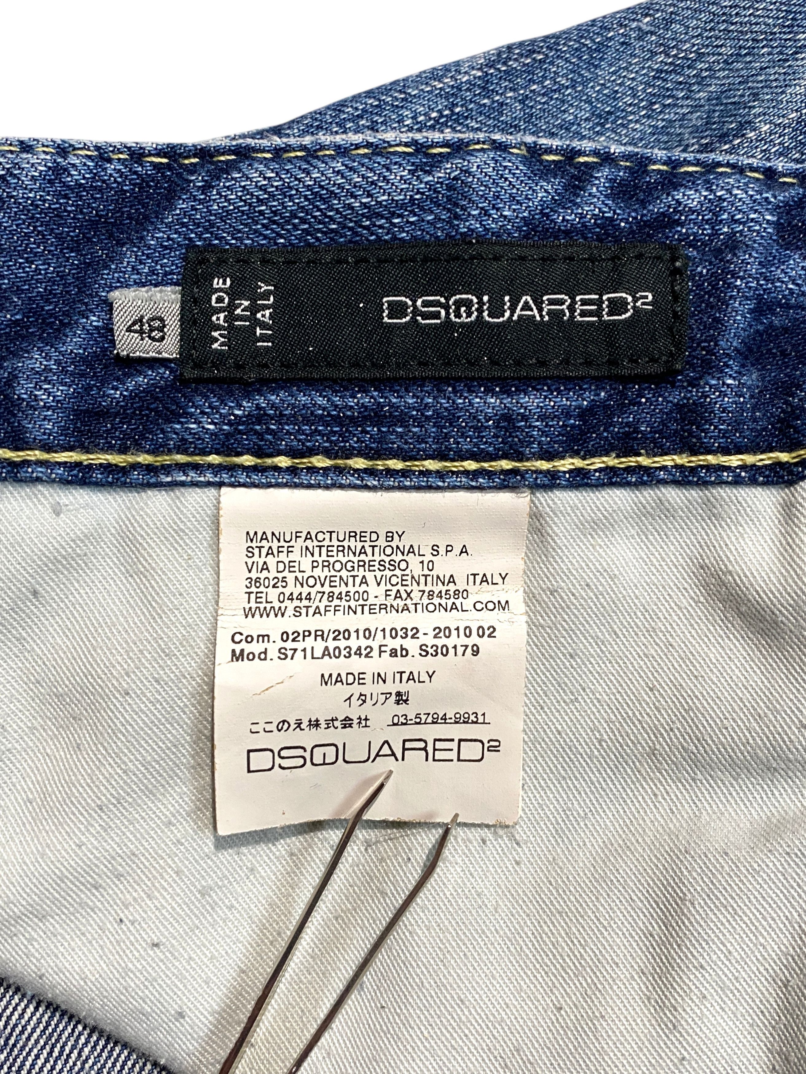Dsquared2 Dsquared2 Distressed Washed Oil Stained Slim Jeans Vintage Size US 32 / EU 48 - 12 Thumbnail