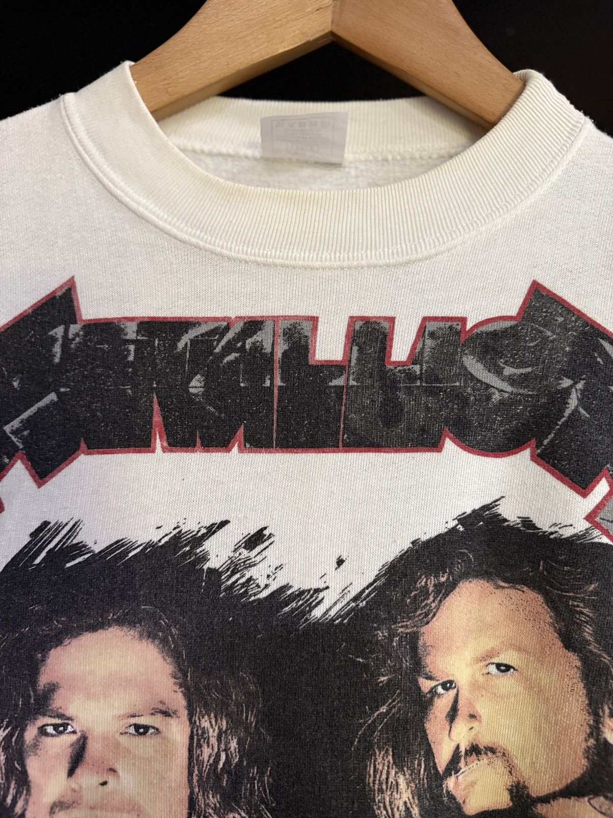 Band Tees × Vintage Rare Vintage 90s Metallica Promo Europe Sweatshirt Size US L / EU 52-54 / 3 - 8 Thumbnail