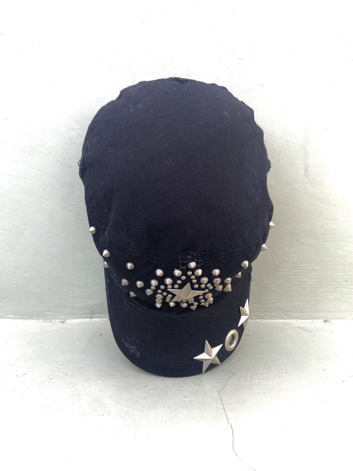 If Six Was Nine 2000s EGOIST punk big star studded ifsix patrol hat Size ONE SIZE - 7 Thumbnail