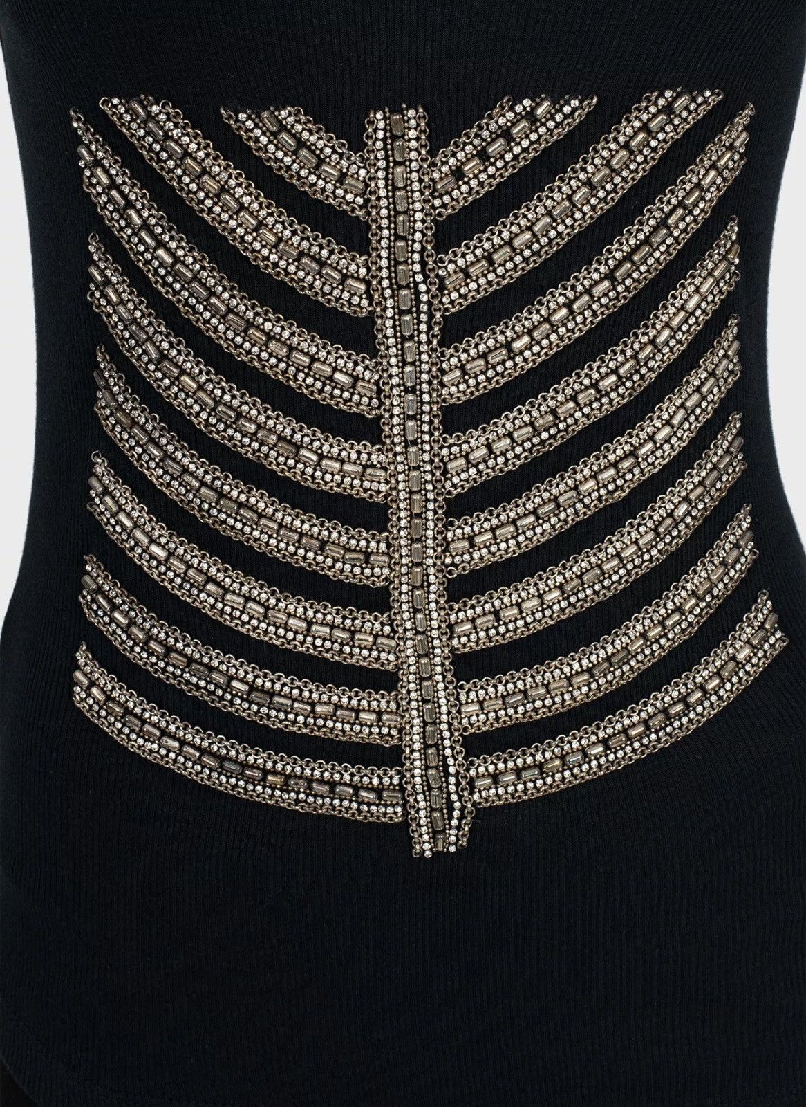 Balmain BALMAIN Decarnin SS 2009 Embellished Tank Top TShirt runway Size US S / EU 44-46 / 1 - 4 Thumbnail
