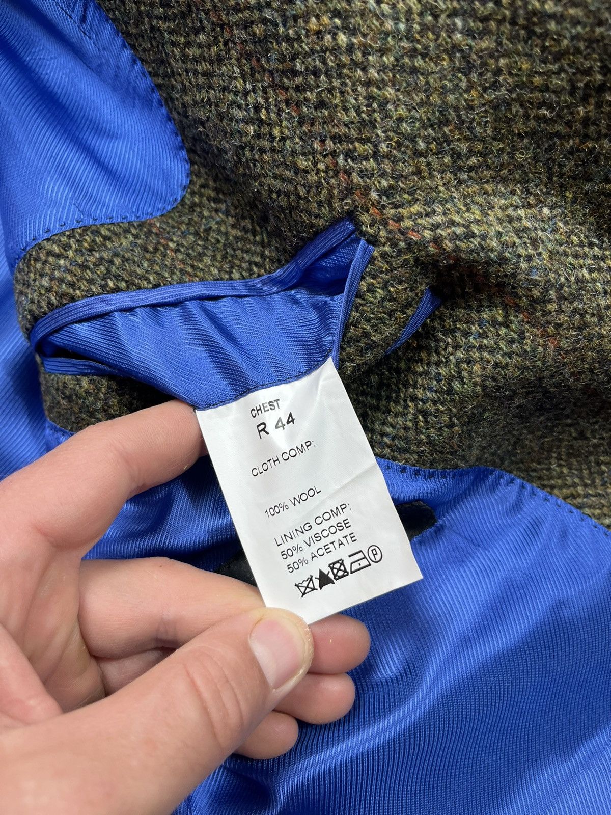 Harris Tweed Harris Tweed wool blazer brown herringbone R44 jacket Size 44R - 11 Thumbnail