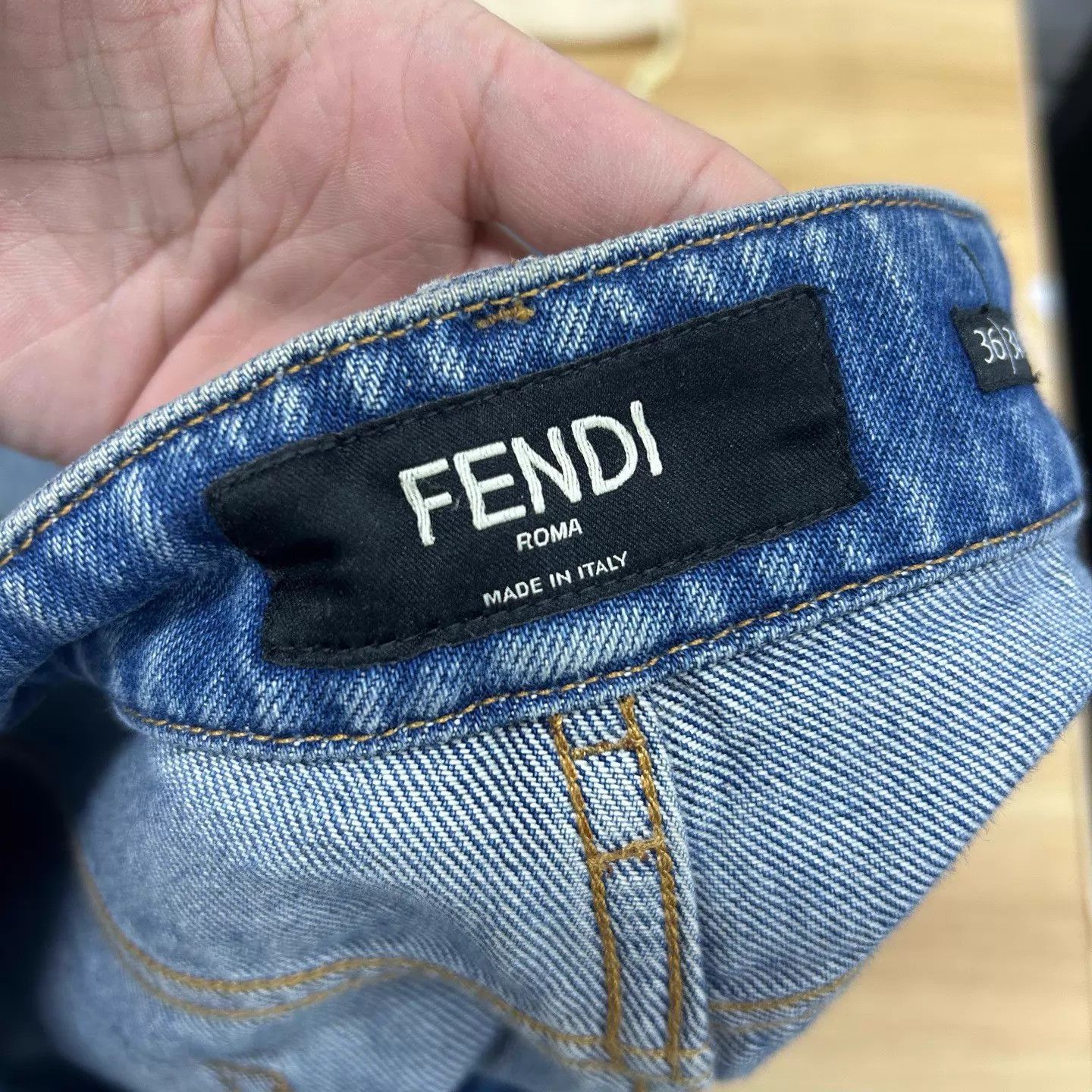 Fendi Fendi 99 New Denim Shorts Size 36 Size 25" / US 0 / IT 36 - 3 Thumbnail
