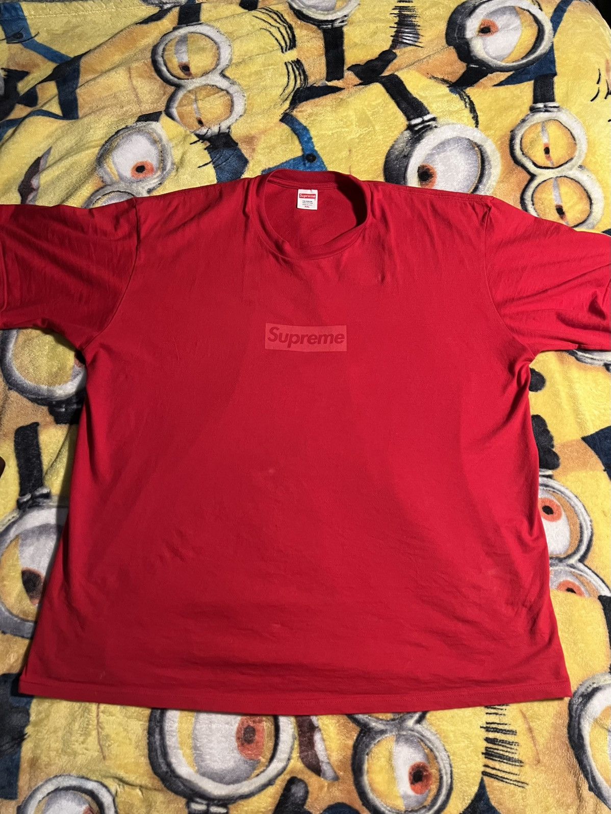 Supreme Red Supreme Tonal Tee Size US XXL / EU 58 / 5 - 1 Thumbnail