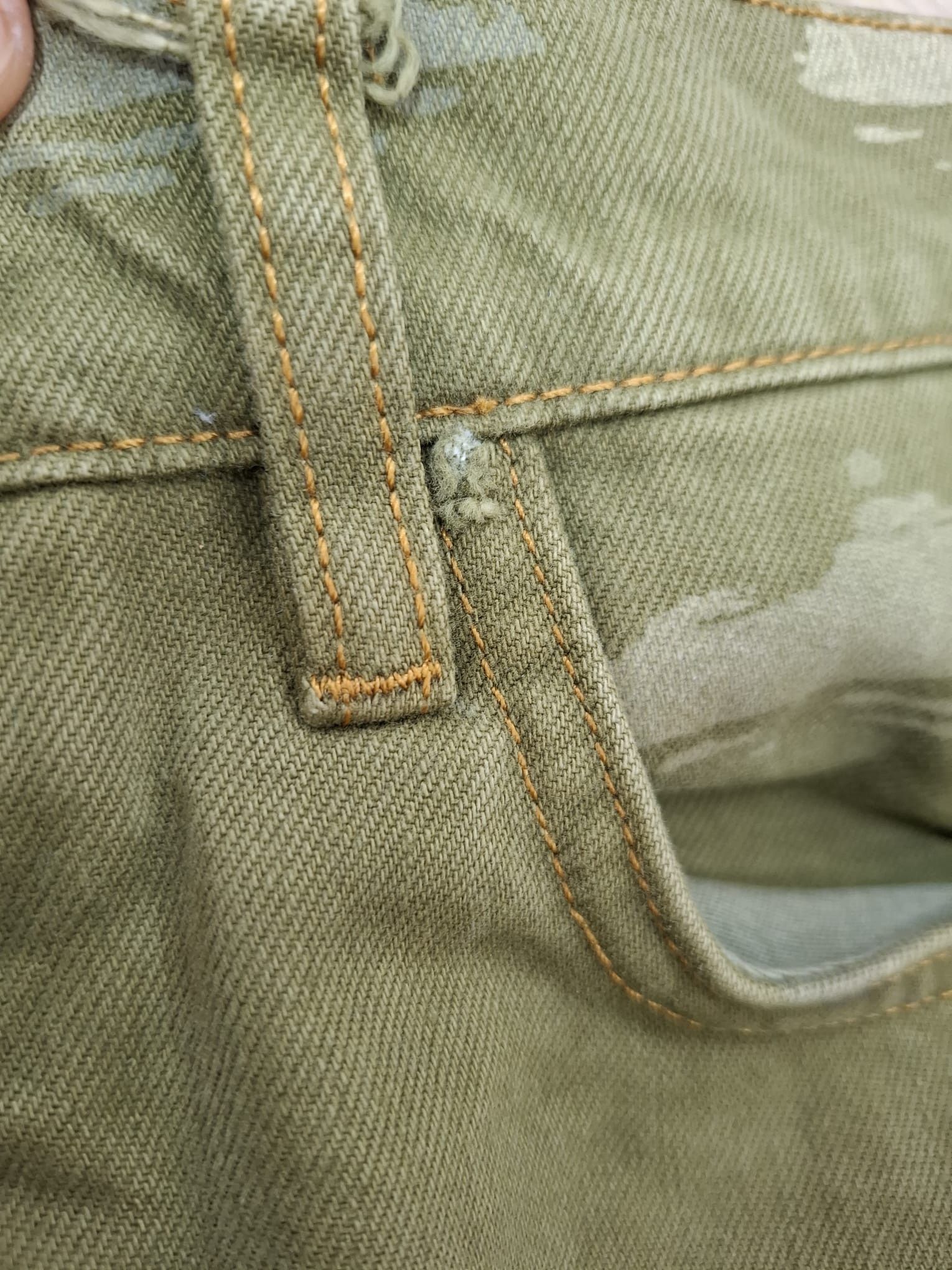 Corteiz Alcatraz Pattern Denim Jeans Khaki Size US 32 / EU 48 - 6 Thumbnail