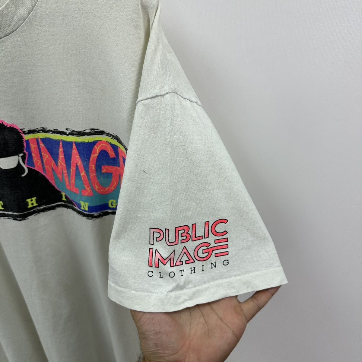 Vintage Vintage 90s Public Image Clothing USA surfing skate y2k tee Size US XXL / EU 58 / 5 - 9 Thumbnail