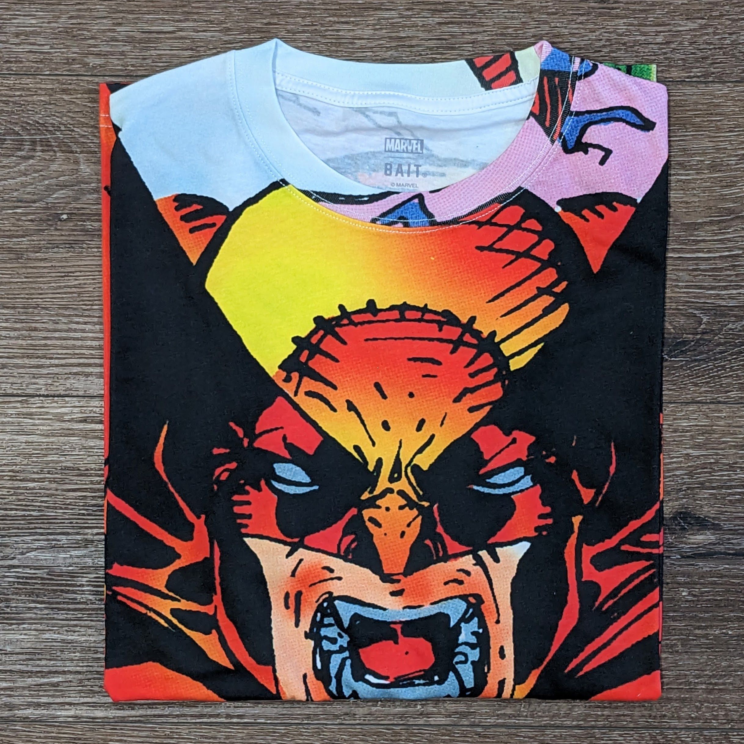 BAIT x MARVEL Black Comic Spiderman Venom T Shirt Vintage 2XL Men