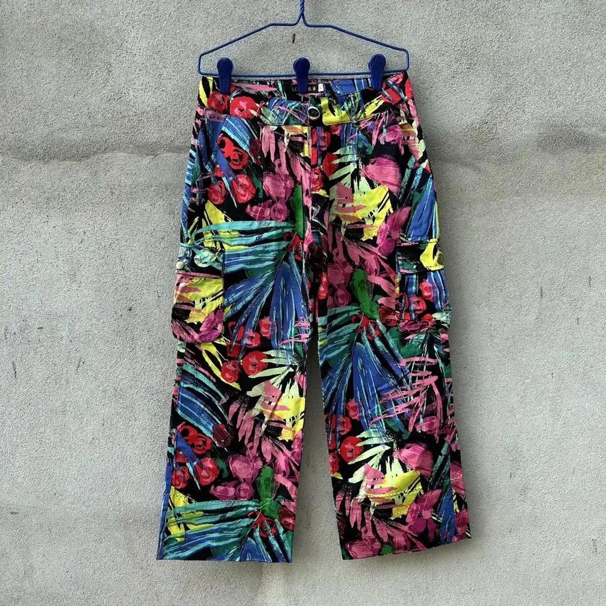 Japanese Brand NICE DESIGN‼️ALL OVER PRINTED TROUSERS WIDELEGS BAGGY CARGO Size US 29 - 1 Thumbnail