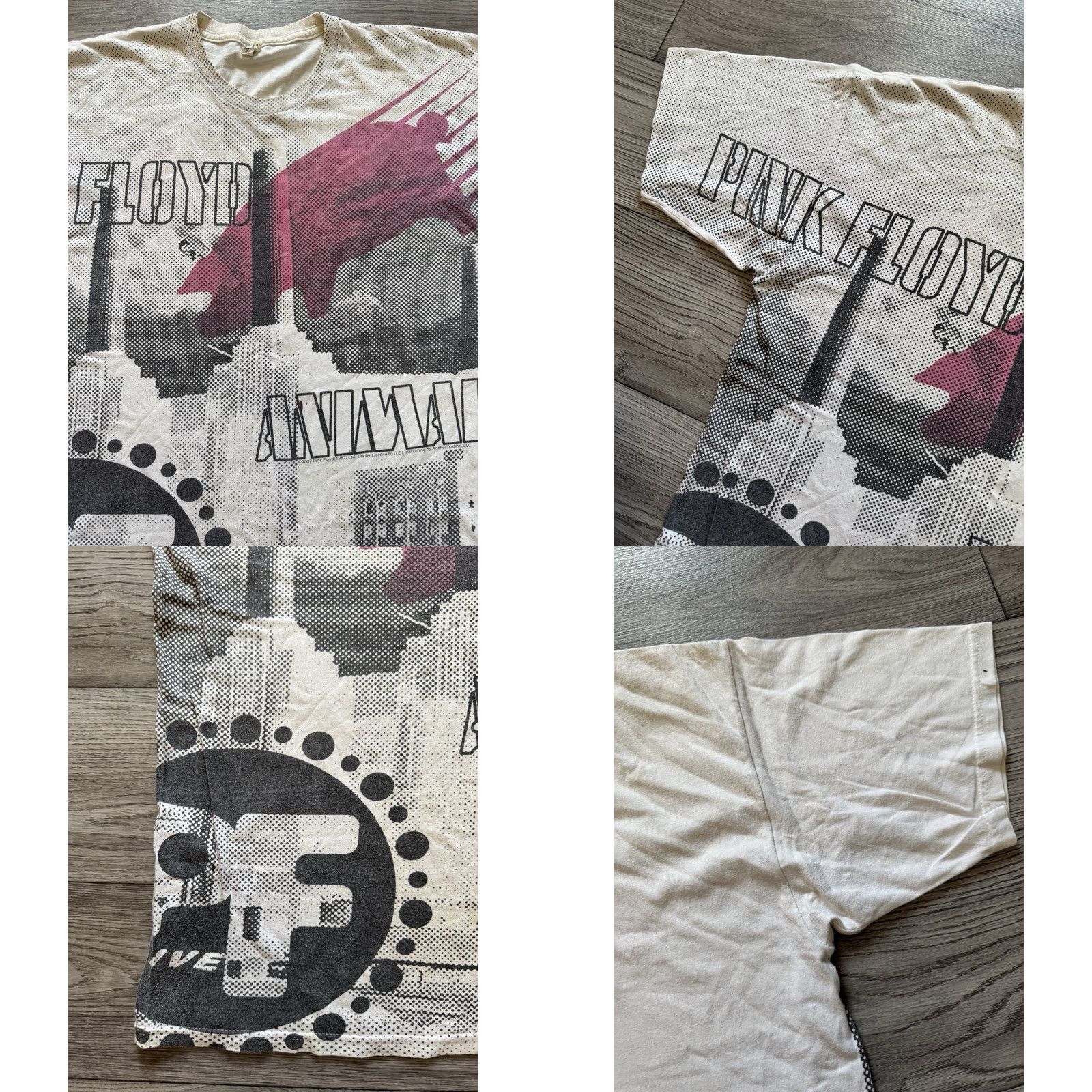 Vintage VINTAGE Pink Floyd Shirt Mens L White 2007 AOP Animals Music Rock Alstyle Apparel & Activewear Size US L / EU 52-54 / 3 - 8 Thumbnail