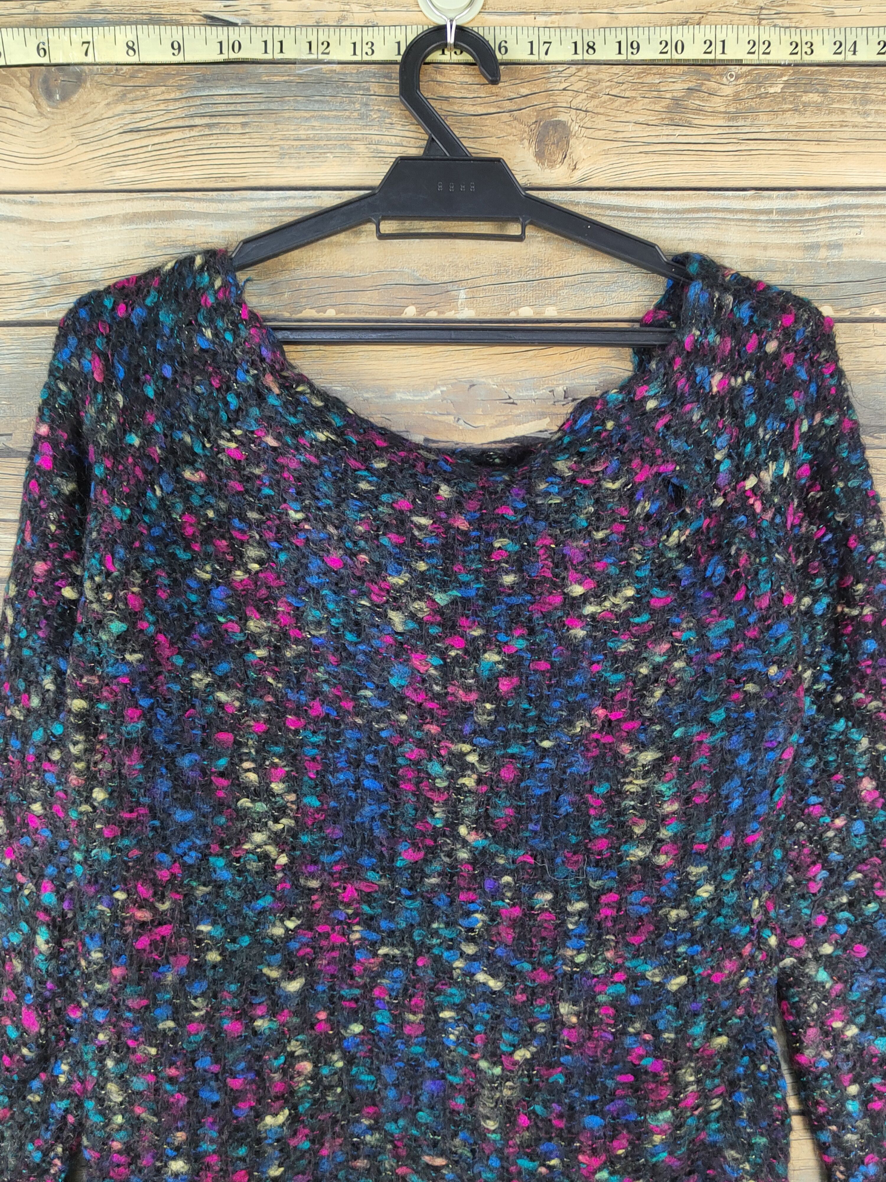 Japanese Brand × Vintage Nouesue Black Knitwear Sweatshirts #W1672 Size S / US 4 / IT 40 - 2 Thumbnail