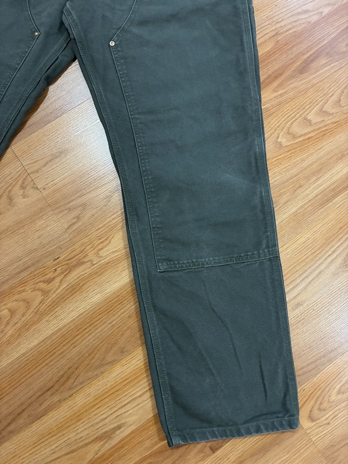 Carhartt Wip 31x32 Carhartt WIP Double Knee Stone Washed Canvas Pant Fade Size US 31 - 5 Thumbnail