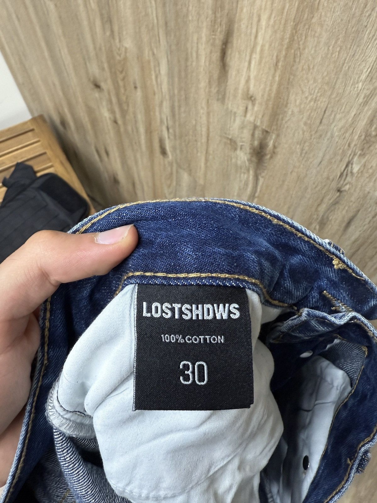 LOSTSHDWS Lost Shdws Cream Flower Denim Jeans Size US 30 / EU 46 - 9 Thumbnail