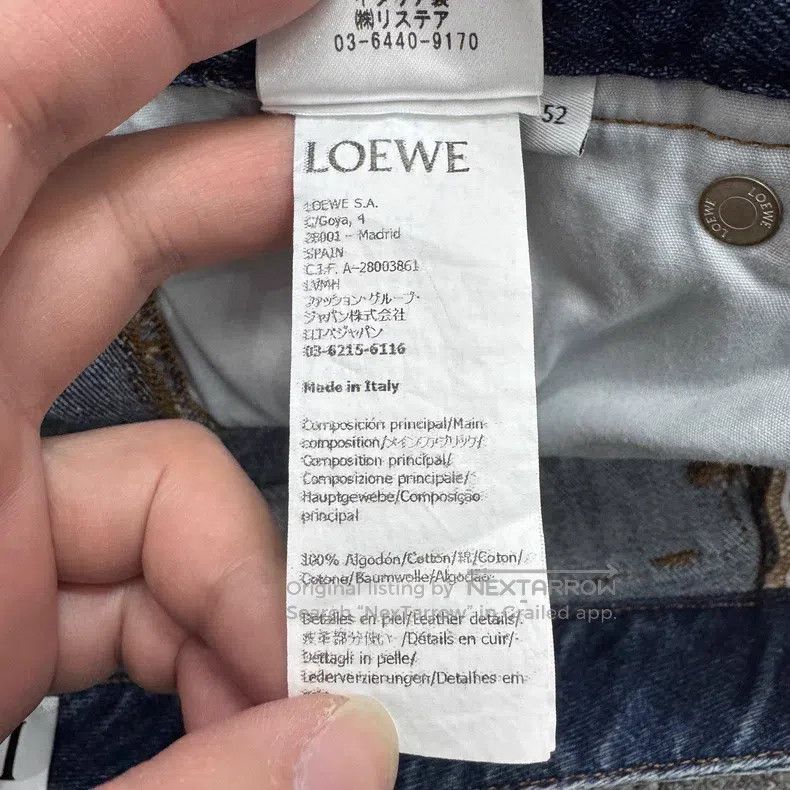 Loewe Loewe Leather Patch Denim Pants Size US 36 / EU 52 - 5 Thumbnail