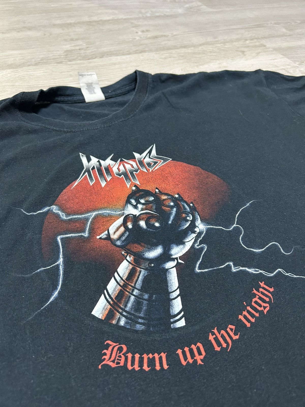 Vintage Kryptos - Burn Up The Night Vintage T-shirt 00’s Size US XXL / EU 58 / 5 - 3 Thumbnail