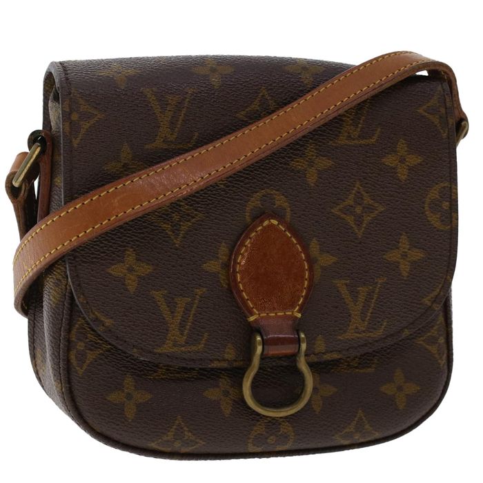 AuthenticLouis-Vuitton-Monogram-Saint-Cloud-PM-Shoulder-Bag-M51244