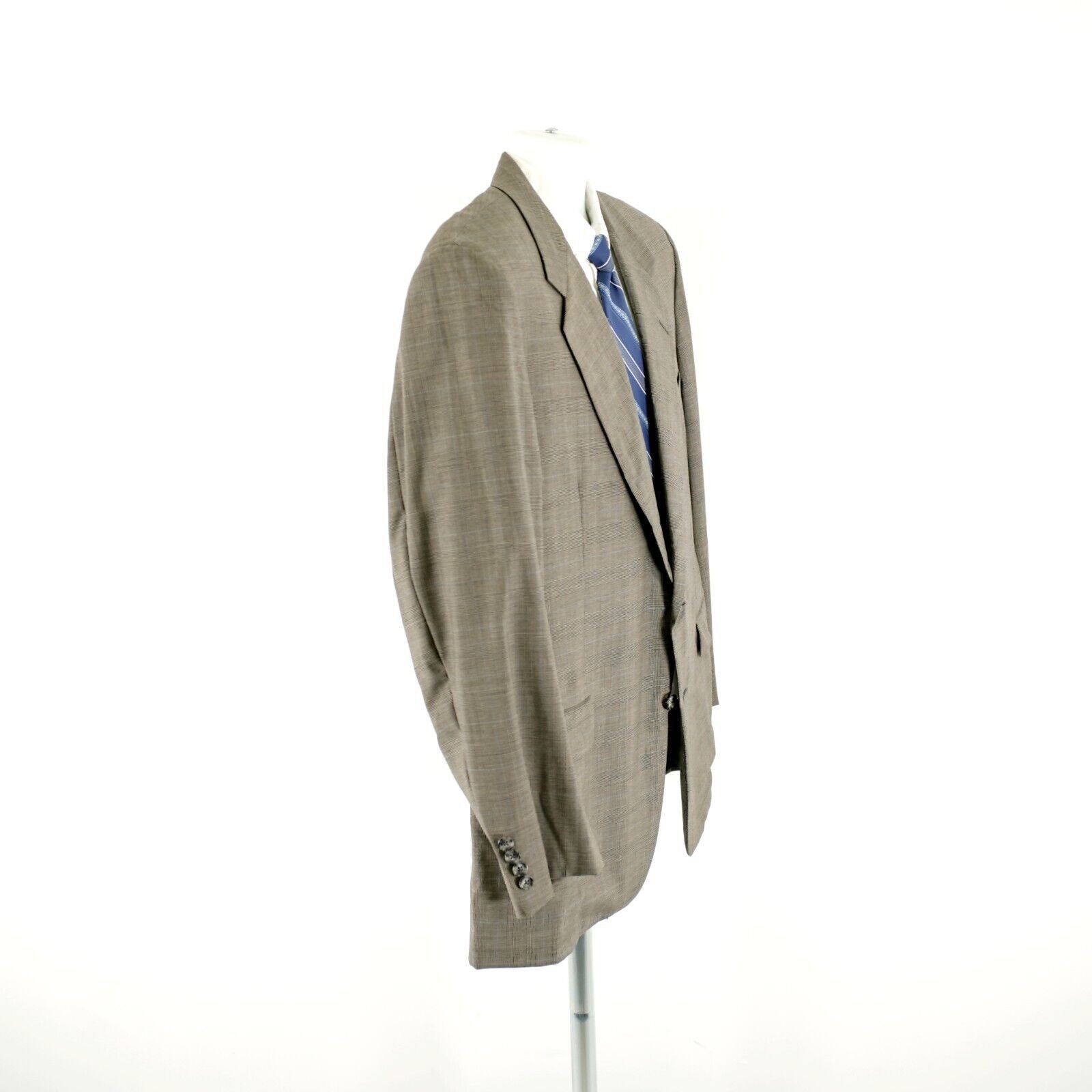 Hickey Freeman Hickey Freeman Collection Boardroom Wool Beige Glen Plaid 2 Size 42 - 9 Thumbnail