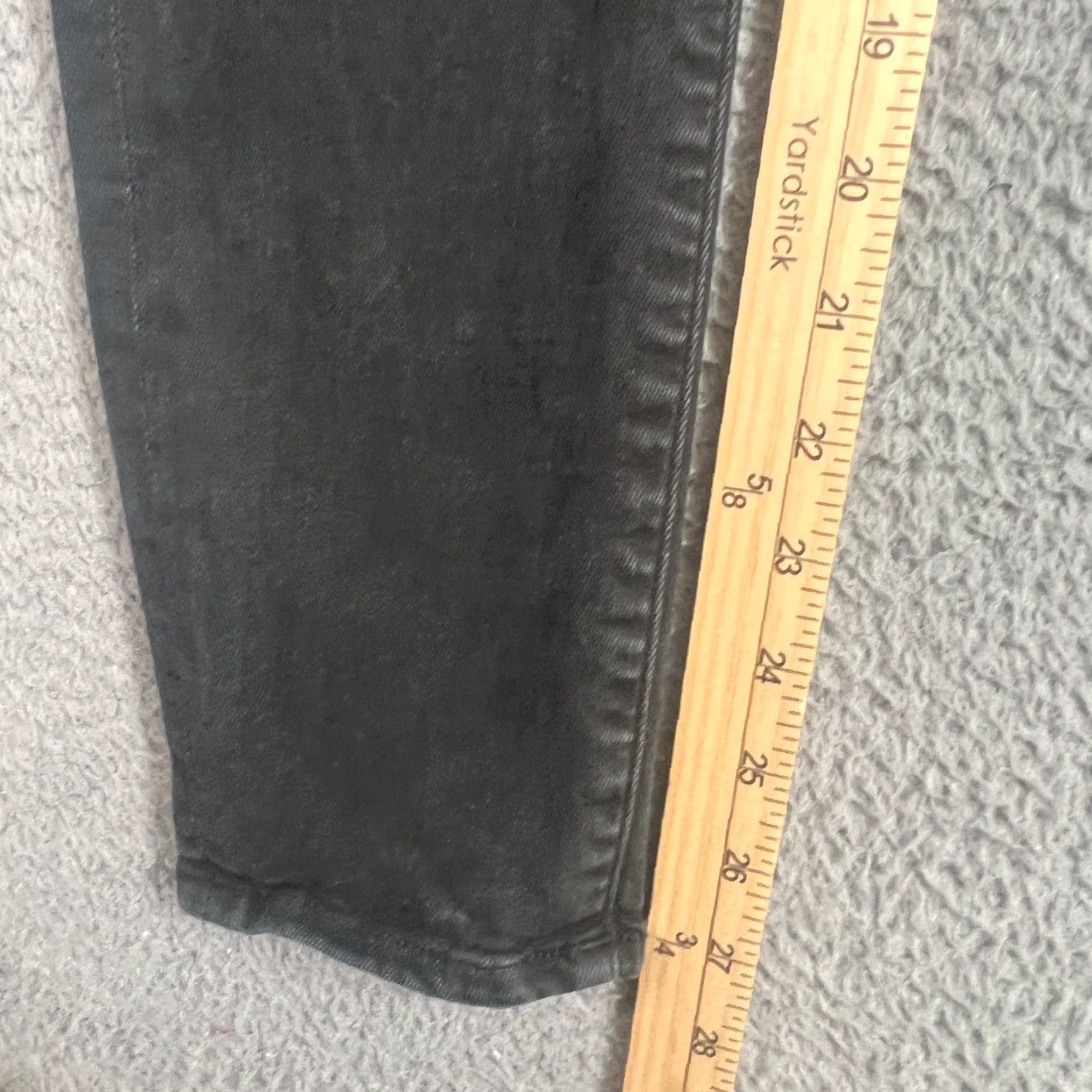 Agolde VINTAGE AGOLDE AG Jeans Womens 28 Skinny Denim Black 2010s Stretch Fit Size 28" / US 6 / IT 42 - 3 Thumbnail