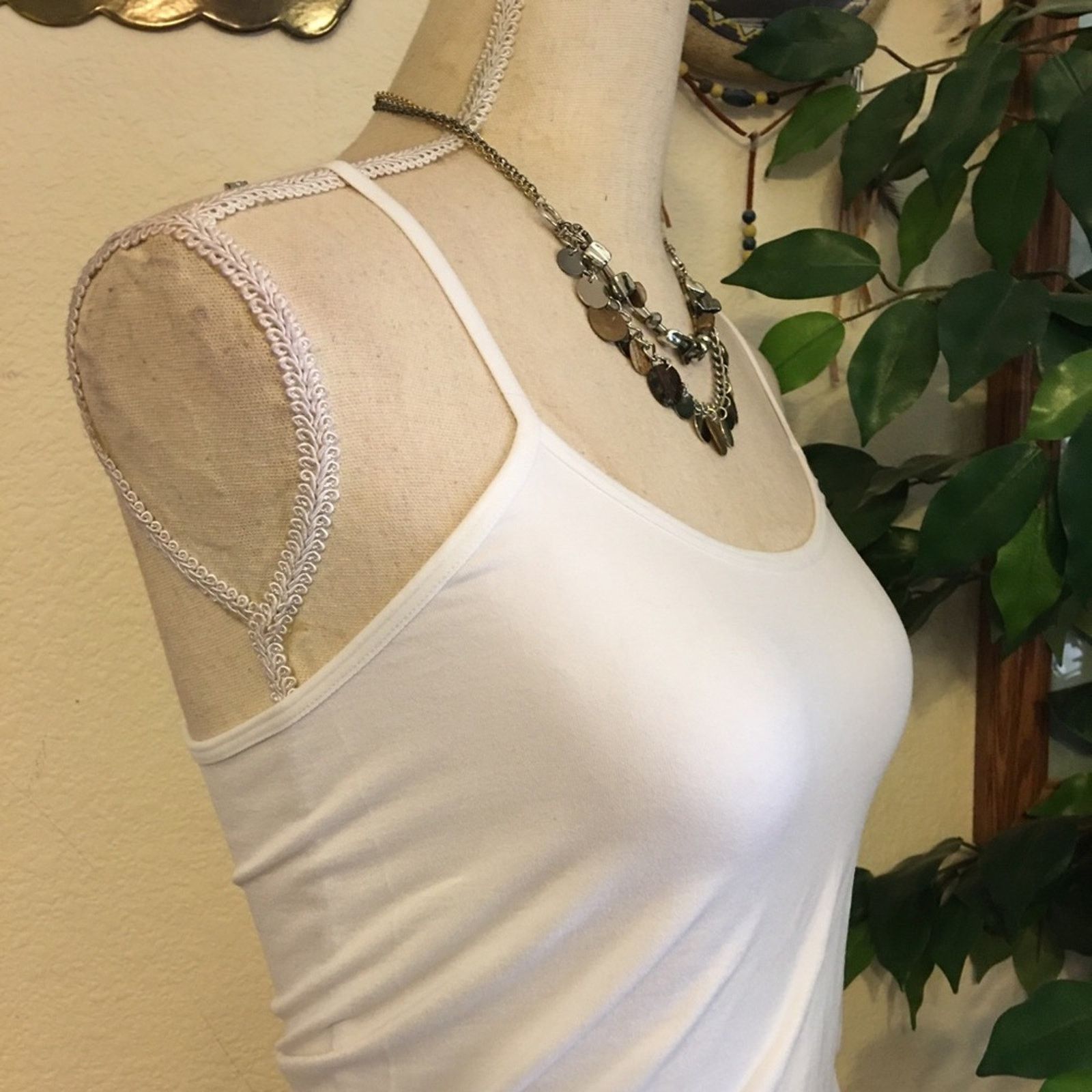 Jewelry Gold/silver/chrome tone multi strand necklace Size ONE SIZE - 2 Thumbnail