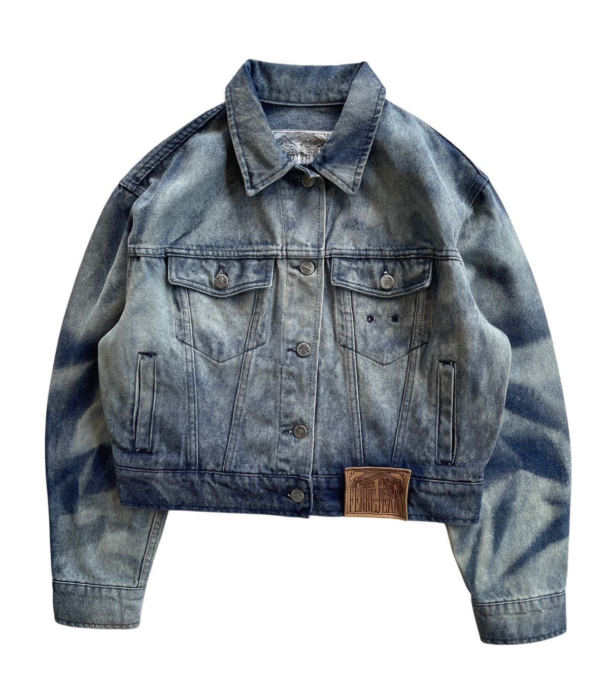 Ferre Ferre Jeans Acid Wash Denim Jacket Size XS / US 0-2 / IT 36-38 - 1 Thumbnail