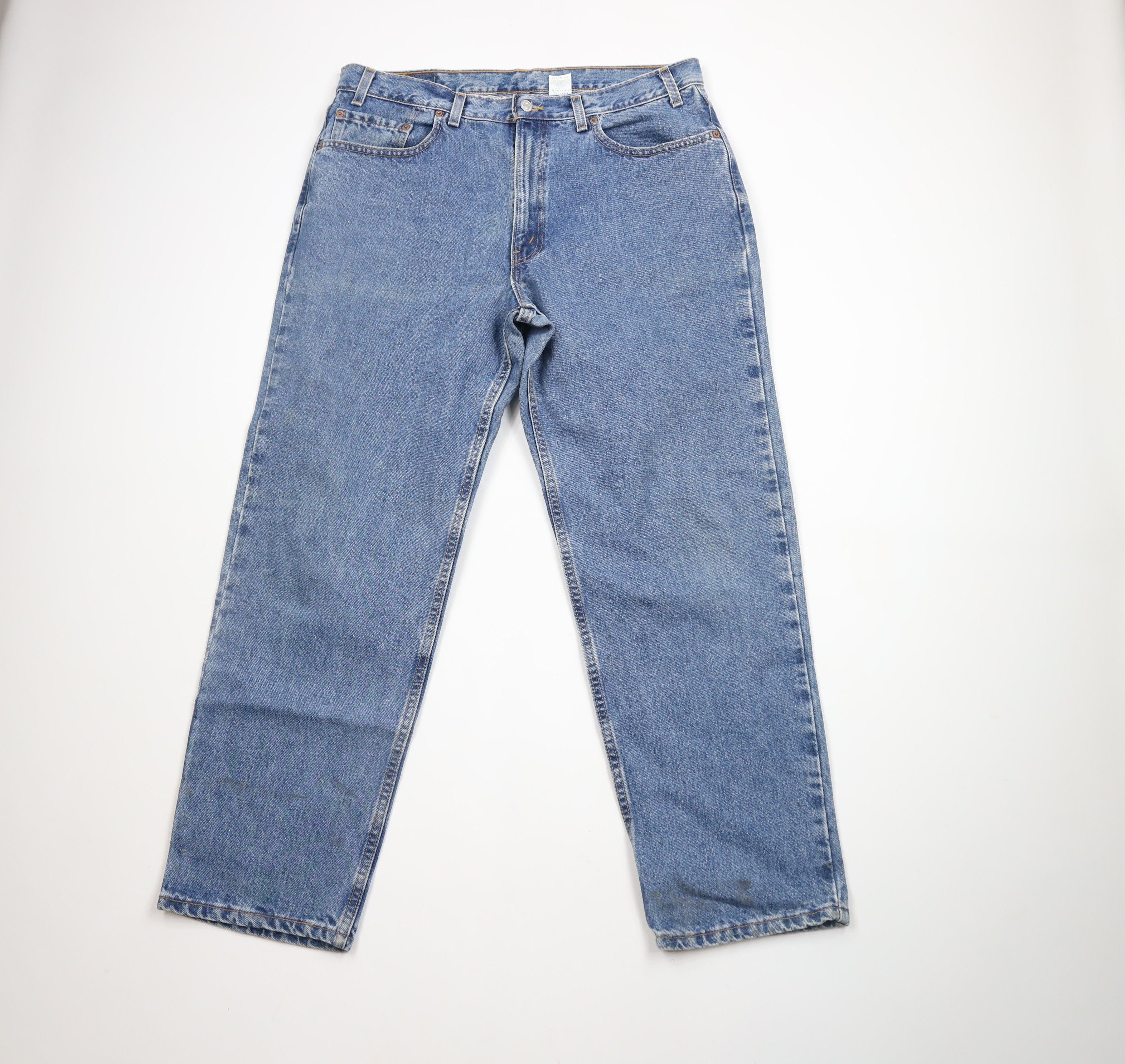 Levi's × Vintage Vintage 90s Levis 550 Relaxed Fit Denim Jeans Blue USA Size US 38 / EU 54 - 1 Thumbnail