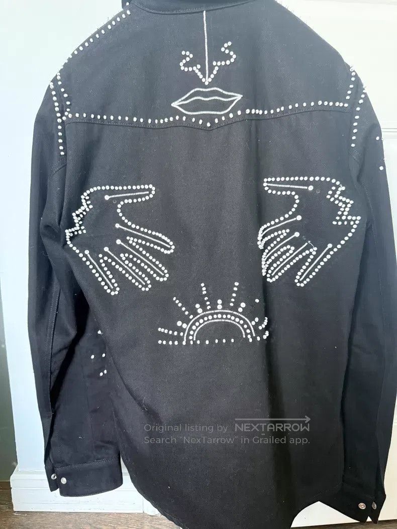 Valentino Valentino Black beaded embroidered shirt Size US M / EU 48-50 / 2 - 2 Thumbnail