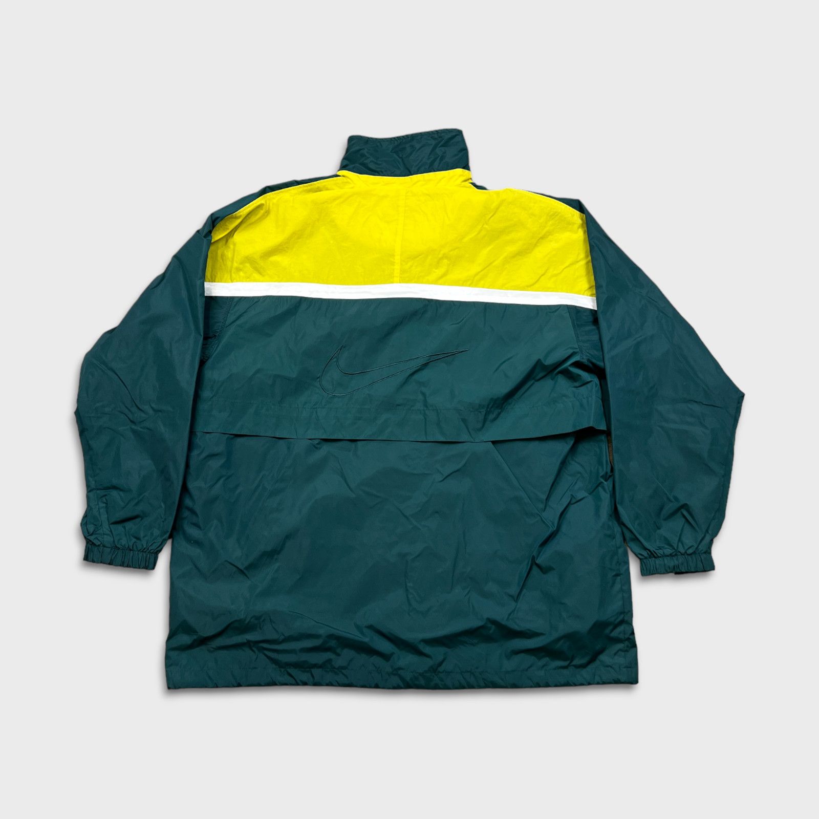 Nike × Vintage VTG 90s Nike Jacket XL Swoosh Full Zip Windbreaker Outdoor Size US XL / EU 56 / 4 - 4 Thumbnail
