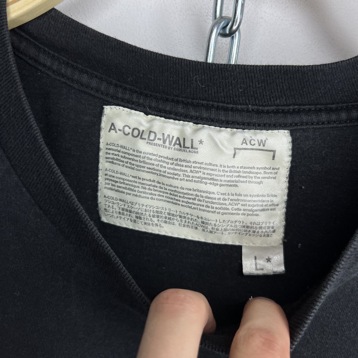 A-COLD-WALL* A Cold Wall Logo T-Shirt Black Size US M / EU 48-50 / 2 - 6 Thumbnail